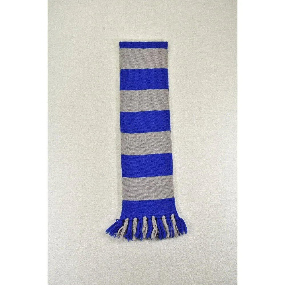 Vintage The Six Footer Yale Georgetown University Kentucky Wool Scarf Blue Gray